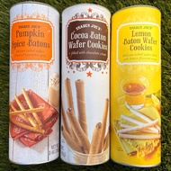 [On Daigou] Trader Joe's Crispy Filling Flute Roll Heart Crisp Vanilla Chocolate Wafer Bar Biscuit B