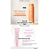 2 pcs Sunscreen Pink Hybrid Serum Vit C WARDAH