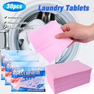 30Pcs/Bag Laundry Tablets Easy Dissolve Strong Deep Laundry Detergent Cleaning Detergent Laundry Soap for Washing Machine