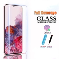 Screen Protector Glass Samsung Galaxy S23 Ultra/ S23 Plus S22 S21 S20 S10 S9 S8 Plus Note 8 9 10 Plus 20 Ultra UV Tempered Glass
