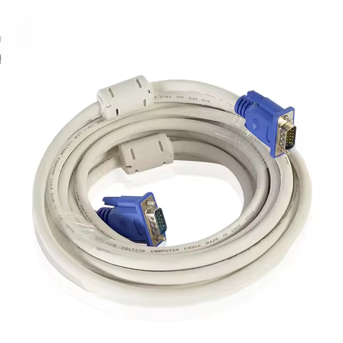 VGA to VGA Cable 1.5M 3M 5M 10M Male to Male 3+4 VGA Line High-definition Computer Projector Monitor