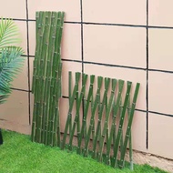 Telescopic bamboo wood fence outdoor bamboo fence garden courtyard fence decorative fence