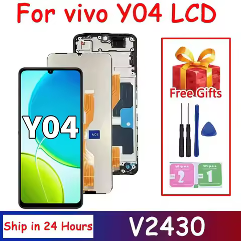 6.74' High Quality Y04 Display For VIVO Y04 V2430 LCD Display Touch Screen Digitizer Assembly For Vi