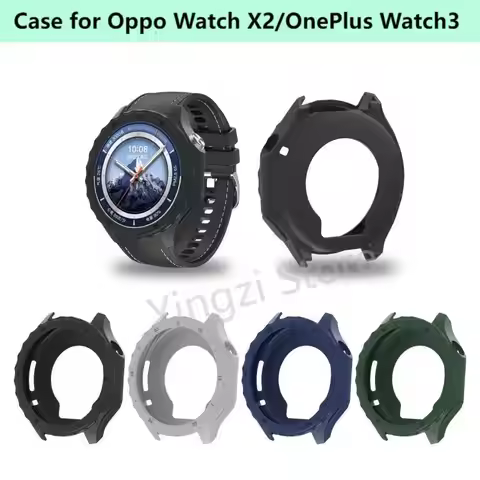 Soft Silicone Hollow Case for Oneplus Watch3 /OPPO Watch X2 Watch Bumper Cover Protector for OPPO Wa