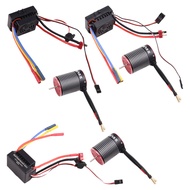 Waterproof 3650 Brushless Motor with 60A ESC Combo for 1/10 RC Car Truck Parts