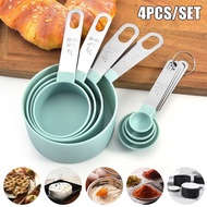 Measuring Cup Set Spoon Kitchen Tools Bakery Cooking 4 Pieces