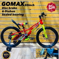 GOMAX BASIKAL BUDAK SAIZ 20inch/Basikal budak 6-9tahun/Basikal budak disc brake/Kids bicycle/Basikal