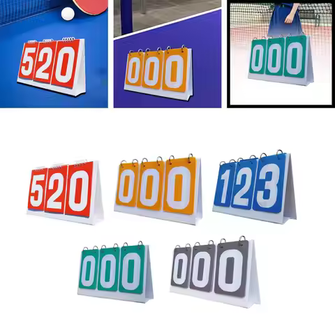 Score Counter Score Keeper Multipurpose Tabletop 3 digits Flip Number Score Board Table Score Flippe