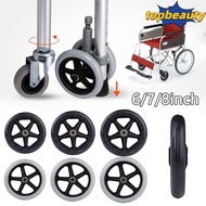TOPBEAUTY Solid Tire Wheel Replacement Luggage Rubber Travelling Trolley Caster
