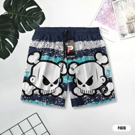 KATUN Men's boxer shorts premium PE cotton striped skull patternWanita | Underpants - P4618