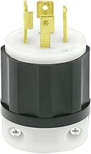 Leviton 2721 30 Amp, 250 Volt 3-phase, NEMA L15-30P, 3P, 4W, Locking Plug, Industrial Grade, Groundi