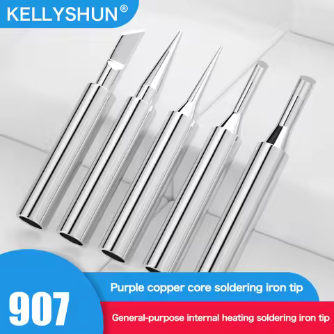 Hot Bare Copper Universal 907 Soldering Iron Tips 60W Constant Temperature Internal Heating Welding 