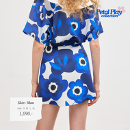 Tilly Milly  กระโปรง (แม่)  ลายดอกไม้ สีน้ำเงิน  - Petal play