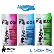 AquaNice Fujikoi Premium Koi Fish Food t (5kg) Staple Diet / High Growth / Super Spirulina Makanan Ikan Koi