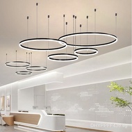 Nordic Main Dining Room Light Large Circle Living Room Light Clothing Store Beauty Salon Lobby Light