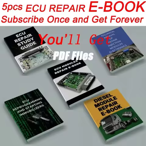 Fullset ECU Repair Manual PDF Study Guide Car & Truck Workshop Diagnostic Helper Book ECU Modules Re