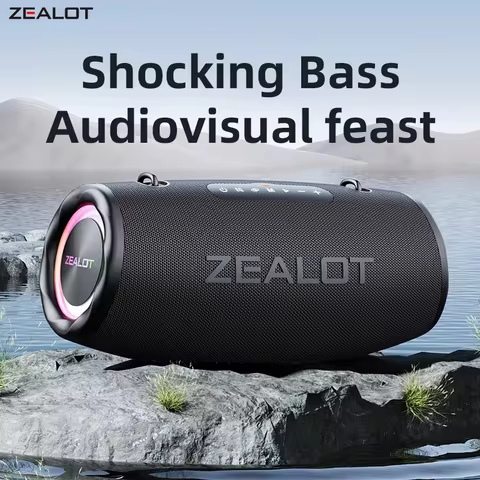 Zealot-S87 Outdoor Portable Wireless Bluetooth Speaker 80W High Volume Subwoofer Sound Performace IP