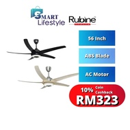 Rubine A.B.S Blades Ceiling Fan With Led Lamp &amp; Reverse Function Alto 5BLN - Full Remote Control
