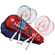 Kids badminton racket light alloy poles Super cartoon pupils and small children badminton racket two