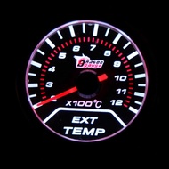 EGT Exhaust Gas Temp Gauge Meter White LED Car Motor Universal Smoke Lens