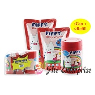 FIFFY Fragrance Free Baby Wipes 300S 98-500 (1 Can + 2 Refills)