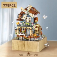 Lego Music Box LOZ Building Block Model Windmill 16 Kado Hadiah Ulang Tahun Birthday Gift Souvenir