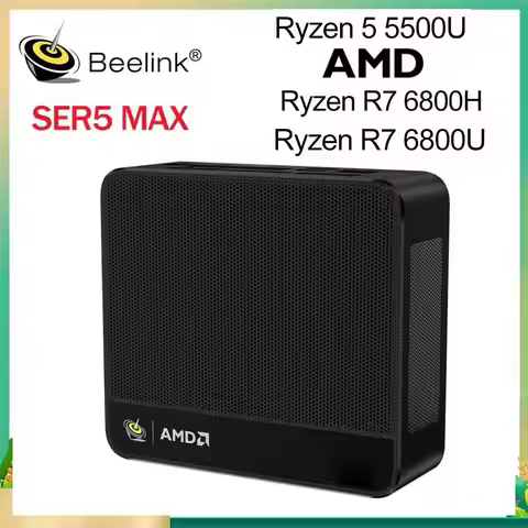 Desktop Gaming Computer Beelink Mini PC SER5 MAX AMD Ryzen R7 6800H 6800U R5 5500U 16GB 32GB 500GB 1