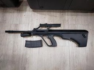 二手寄賣 近全新 GHK AUG A2 GBB 瓦斯長槍 黑色 步槍 1槍1匣