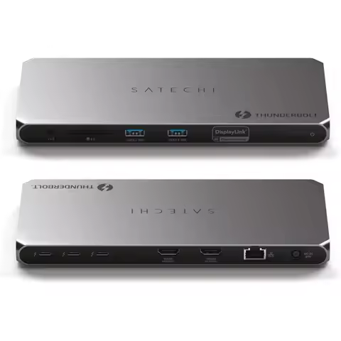 Thunderbolt 4 Dock with 100W Charging Dual HDMI 4K 60Hz Monitors 40Gbps Data Transfer USB-A 3.2 Ethe