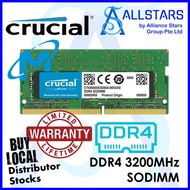 (ALLSTARS) Crucial 32GB DDR4 3200MHz CL22 SODIMM (CT32G4SFD832A) (Warranty Limited Lifetime with Con