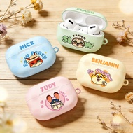 KA|Disney Animal Square City Dot Style AirPods Earphone Case AirPodsPro3 AirPods3 Shock-Resistant Pr