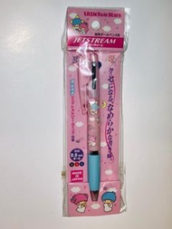 現貨 ~日本製 uni三菱 jetstream jet stream x sanrio little twin stars 0.5mm 筆夾 三色筆 原子筆 3色筆 (黑色，紅色，藍色) #made 