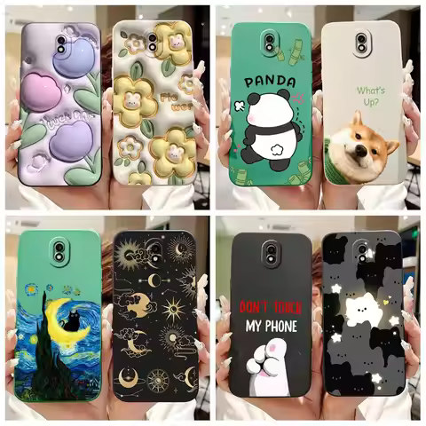 For Samsung Galaxy J7 2017 Case SM-J730F Shockproof Cover Fashion Painted Soft Silicone Fundas For S