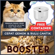 [ SET BORONG - 1KG ] Booster Freeze Dried For Pet Untuk Cepat Gemuk High Protein Makanan Kucing 宠物冻干  Cat Dog SIMBA PET