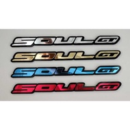 emblem 3d yamaha mio soul sepasang emblem 3d soul stiker akrilik body  motor soul