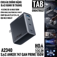 Sạc Anker 747 150w [Gan Prime] IQ4.0 3C+1A - A2340 (Bảo Hành 18 Tháng)