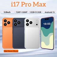 P17-A17 Pro Max NEW 4G/5G Network Smartphone 5.0-inch Full Screen Memory 12GB+512GB Android 15 Batte