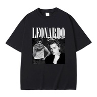 2024 waffle gift for friends Kaus Leonardo Morwood 90s Leonardo Leo Dicaprio Leonardo DiCaprio bintang muda ttitanic kaus antik klasik xs-3xl