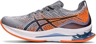 ASICS Men's Gel-Kinsei Blast Running Shoes, 14, Sheet Rock/Shocking Orange