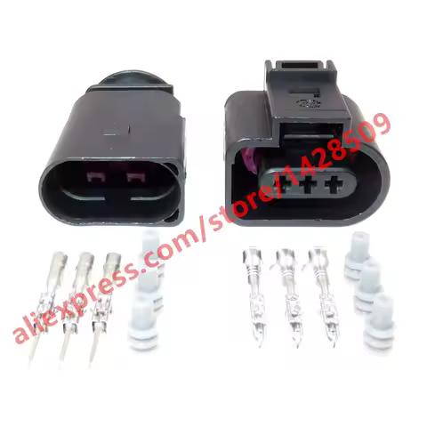1 Set 3 Pin 1J0973803 1J0973703 1.5mm Auto Temp Sensor Plug Deflation Valve Plug Waterproof Connecto