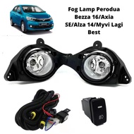 (DLAA) Fog Lamp Perodua Bezza 16 / Axia SE / Alza 14 / Myvi Lagi Best / Myvi Icon (With Oem Switch &