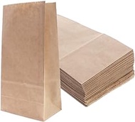 Ciieeo 100pcs Packaging Bag for Takeaway Small Paper Bag Kraft Food Paper Food Bags Brown Paper Bag Paper Lunch Bags Takeaway Packing Bag Sandwich Paper Bag Candy Dessert Buffet Take Away