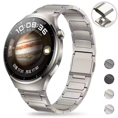 22mm Magnetic Titanium Strap For Huawei Watch GT5/4Pro 46mm 4/3 Pro Ultimate Band For Amazfit Balanc