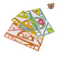 PLASTIC RULER SET OF 4 RULER/ SET RULER/ RULER/ RULER/ SET PONTIANAK