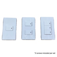 WIDE SERIES Panasonic Switch 1-Way Devices 1 Gang 2 Gang 3 Gang Switch SET