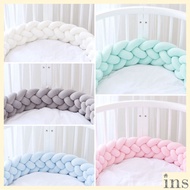 1M/2.2M/3M/3.6M/4.2M  Four-strand Customizable Newborn Baby Bed Bedding Crib Bedside Protector Prote