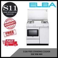 ELBA EGC 836 WH FREE-STANDING COOKER - 1 YEAR LOCAL MANUFACTURER  WARRANTY