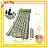 Air Mattress Camping Mat [Inflates in 30 seconds, 10cm thick] Foot-operated, Infinitely connectable,
