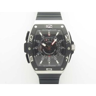 DL SKAFANDER SS BLACK ON BLACK RUBBER STRAP MIYOTA 8215