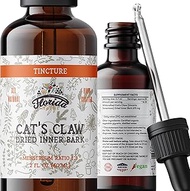Cat's Claw Tincture, Certified Kosher Cat's Claw Extract, Cat's Claw Drops (Uncaria Tomentosa) Dried
